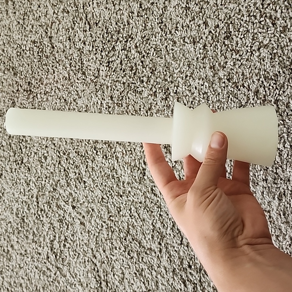 World Market Ivory Totem Taper Candle